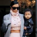 Kim Kardashian Leaves Her Hotel With A Grumpy Nori