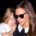 Victoria Beckham Jets In To LAX With The Kids