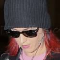 Katy Perry Tries To Hide Her New Red Locks