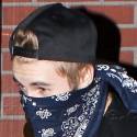 Justin Bieber Covers Up In A Bandana After Dinner In NYC