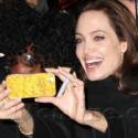 Angelina Takes Selfies With Fans In NYC