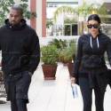 Kim Kardashian And Kanye West Head To A Workout