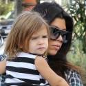 Kourtney Kardashian Brunches With Her Babies