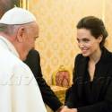 Angelina Jolie Meets The Pope