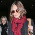 Keira Knightley Shows Off Her Baby Bump At LAX