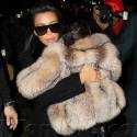 Kim Kardashian Wraps Daughter North West In A Fur Coat