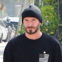 David Beckham Grabs A Beverage After SoulCycle Class