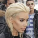 KIm Kardashian Steps Out In Paris With Shocking Blonde Locks