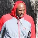 Lamar Odom Gabs On The Phone After The Gym