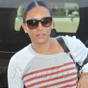 Mel B And Her Hubby Land At LAX