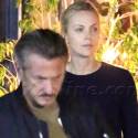 Sean Penn And Charlize Theron Grab Easter Dinner In Malibu