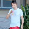 Matt Bellamy Slurps Down Some Coffee