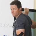 Mark Wahlberg Hits The Gym With Tape On His Arm