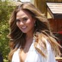 Chrissy Teigen Looks Gorgeous At <em>Extra</em>