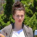 Ireland Baldwin Picks Up Flowers At The Store In Malibu