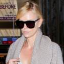 Charlize Theron Catches A Flight To London