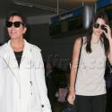 Kris And Kendall Jenner Coordinate At LAX
