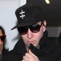 Marilyn Manson Goes Incognito At LAX