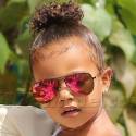 North West Rocks Aviators And Temporary Tattoos On Vacation In St. Barth