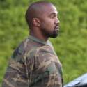 Kanye West Spends Time At The Studio Recording His New Album