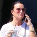 Kyle Richards Chats On Her Cell While Grabbing Lunch