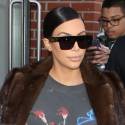 Kim Kardashian Wears An Edgy Outfit For NYFW