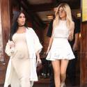 Kim Kardashian And Kylie Jenner Grab A Bite In The Big Apple