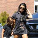 Kourtney Kardashian Catches A Movie With Her Kids