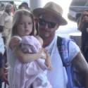 The Beckhams Arrive At LAX