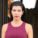 Kourtney Kardashian Is A Super Babe In Burgundy