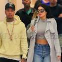 Kylie Jenner And Tyga Catch An Early Flight To LAX