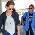Kristen Stewart And Her New Assistant Cruise Through LAX