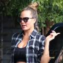Chrissy Teigen Bares Her Barely There Baby Belly