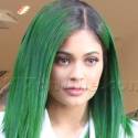 Kylie Jenner Sports Bright Green Hair To Launch Her Lip Kit At Dash