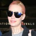 Iggy Azalea Debuts New Pink Hair At LAX