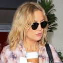 Kate Hudson Arrives At LAX With Son Bingham
