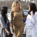 Khloe, Kourtney And Kylie Lunch In Calabasas