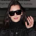 Bella Hadid In Black At LAX