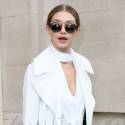 Gigi Hadid Shows Some Serious Leg In Super Ripped Denim At Paris Fashion Week
