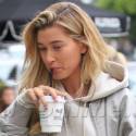 Hailey Baldwin Grabs Coffee On A Rainy LA Day