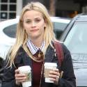 Reese Witherspoon Dons Boots And A Navy Trench For A Cold Day In LA