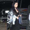Kim Kardashian Wears A Leather Jacket With Her Face On It To Jonathan Cheban's Birthday Party