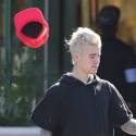 Justin Bieber Gets Blown Away By The Wind In LA