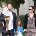 Ben Affleck And Jennifer Garner Take The Kids To Church On Easter Sunday