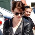 Emma Stone Hits The Gym In A Leather Jacket