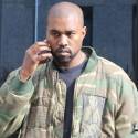 Kanye West Leaves His Office After Working Hard