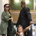 Kim Kardashian And Kanye West Take North Toy Shopping At The Mall