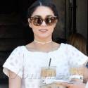 Vanessa Hudgens Grabs Coffee In West Hollywood