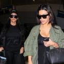 Kim And Kourtney Kardashian Return From Iceland