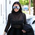Is Kim Kardashian Wearing Ski Goggles To The Studio?